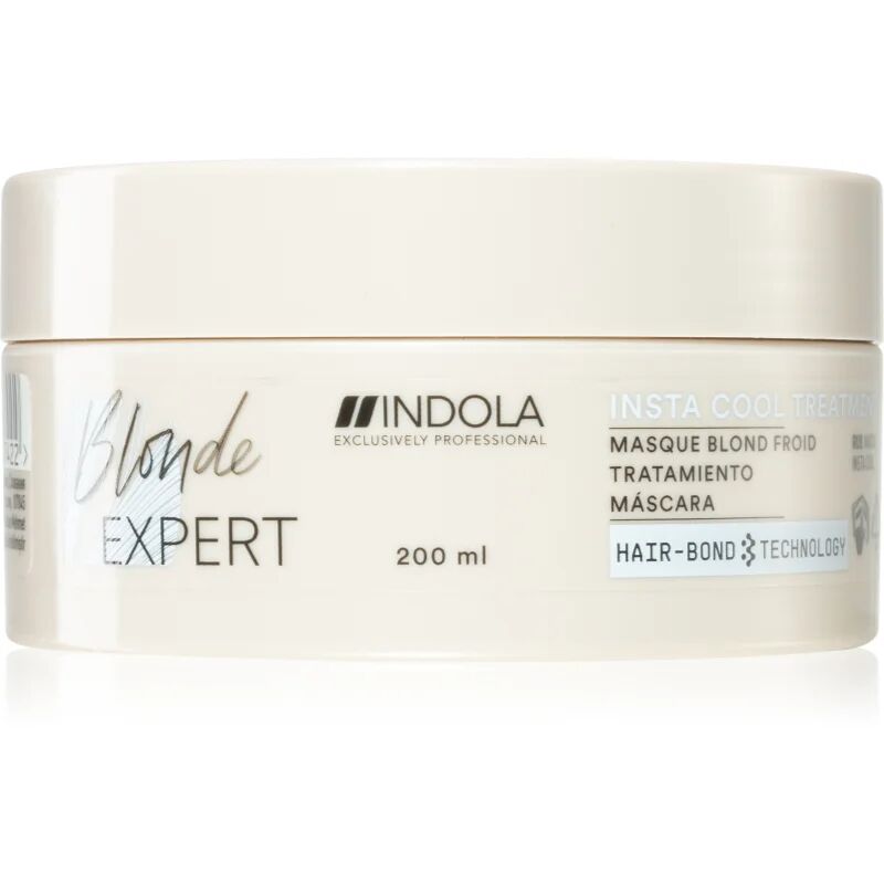 Indola Blond Expert Insta Cool masque nourrissant cheveux pour nuances de blond froides 200 ml