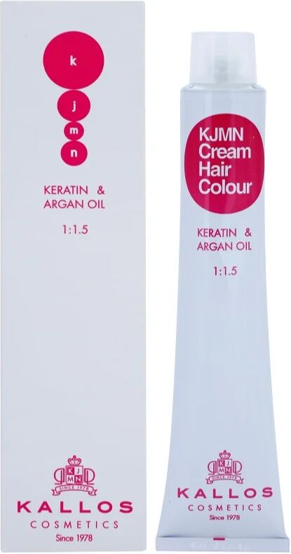 Kallos KJMN Cream Hair Colour Keratin & Argan Oil coloration cheveux à la kératine et huile d'argan teinte 6.34 Dark Golden Copper Blond 100 ml