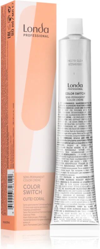 Londa Professional Color Switch semi-permanente coloration ton sur ton sans ammoniaque CUTE! CORAL 80 ml