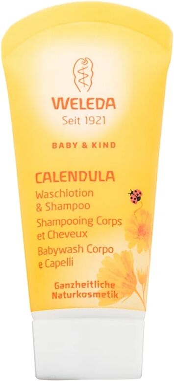 Weleda Baby and Child shampoing et gel de douche pour enfant souci 20 ml