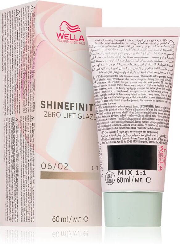 Wella Professionals Shinefinity Zero Lift Glaze Coloration semi-permanente teinte 06/02 - Dark Sage 60 ml