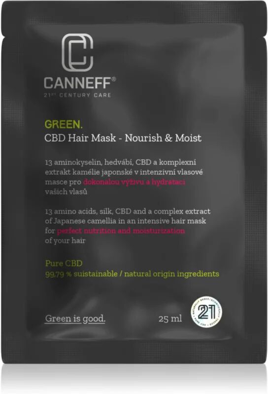 Canneff Green CBD Hair Mask masque hydratant régénérant cheveux 25 ml