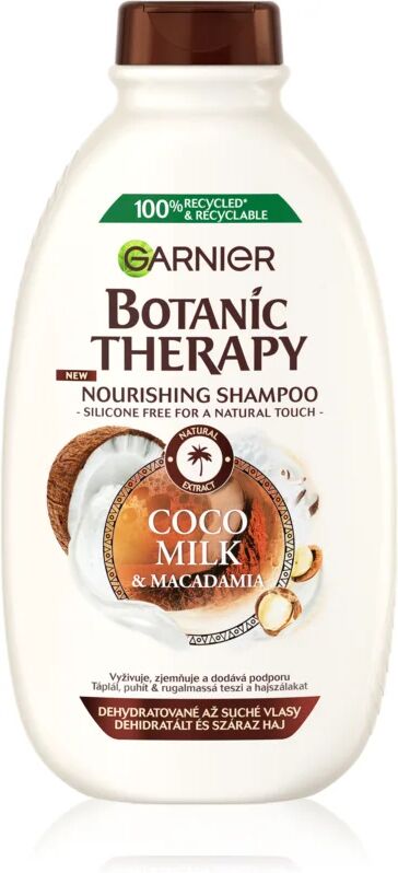 Garnier Botanic Therapy Coco Milk & Macadamia shampoing nourrissant pour cheveux secs et rêches 250 ml