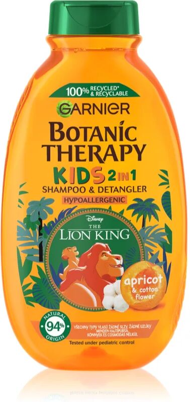 Garnier Botanic Therapy Disney Kids shampoing et après-shampoing 2 en 1 pour des cheveux faciles à démêler pour enfant 400 ml