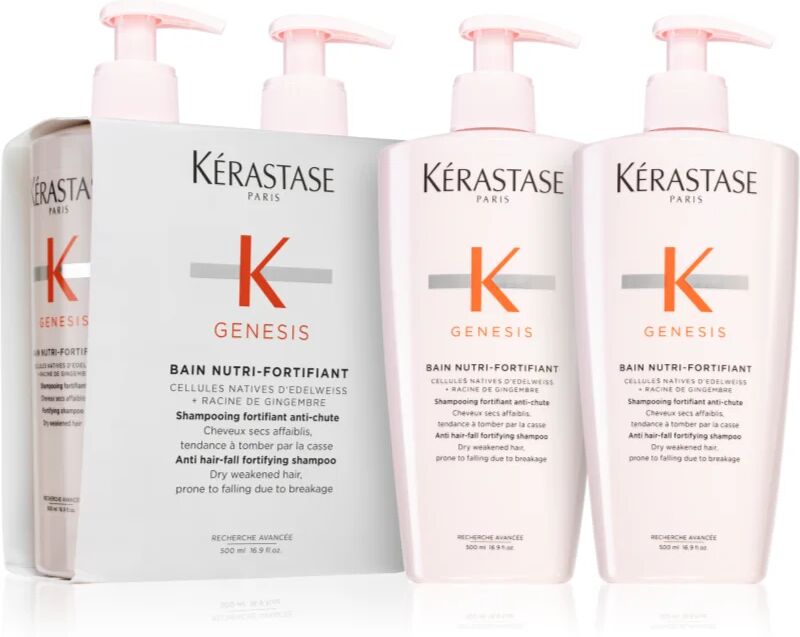 Kérastase Genesis Bain Nutri-Fortifiant shampoing fortifiant pour les cheveux affaiblis ayant tendance à tomber 2x500 ml