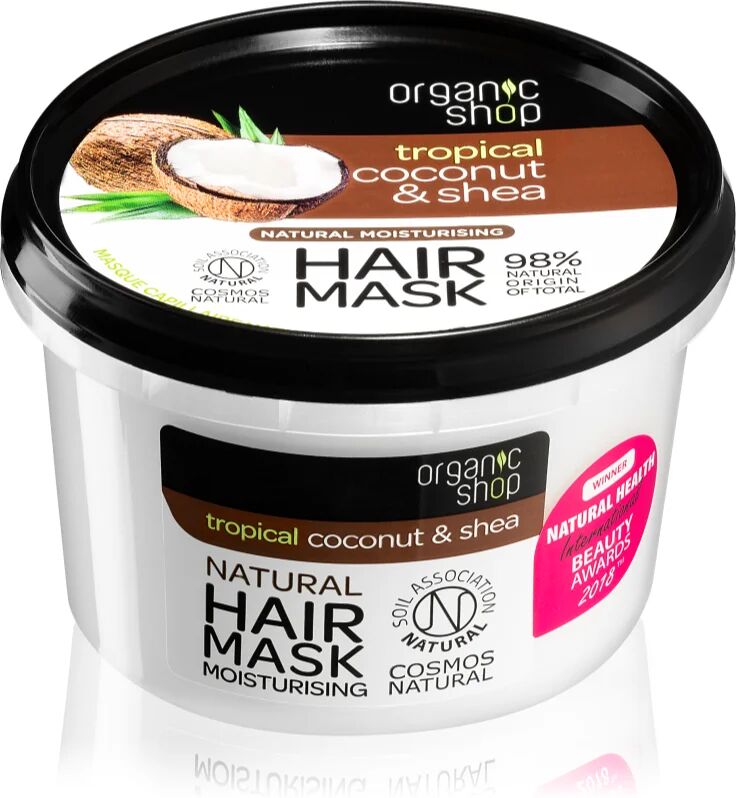 Organic Shop Natural Coconut & Shea masque cheveux intense pour un effet naturel 250 ml