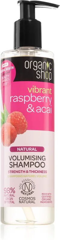 Organic Shop Natural Raspberry & Acai shampoing purifiant et volumateur 280 ml