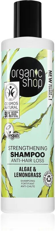 Organic Shop Organic Algae & Clay shampoing minéral pour cheveux fragiles 280 ml