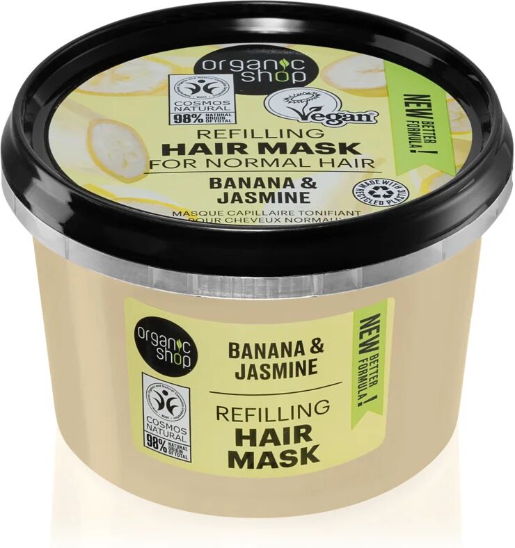 Organic Shop Banana & Jasmine masque cheveux pour donner du volume 250 ml