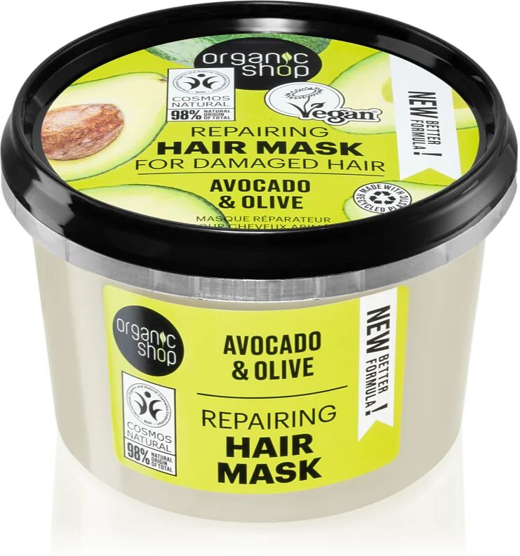 Organic Shop Avocado & Olive masque cheveux régénérant 250 ml