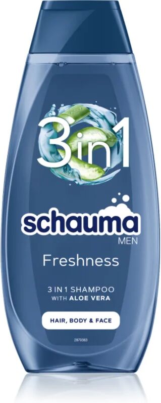 Schwarzkopf Schauma MEN shampoing rafraîchissant visage, corps et cheveux 400 ml