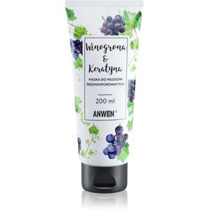 Anwen Grapes & Keratin masque régénérant pour cheveux Medium Porosity 200 ml