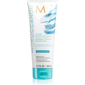 Moroccanoil Color Depositing masque nutritif doux sans pigment coloré permanent Aquamarine 200 ml