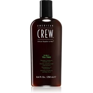 American Crew Hair & Body 3-IN-1 Tea Tree shampoing, après-shampoing et gel douche 3 en 1 pour homme 250 ml - Publicité American Crew Hair & Body 3-IN-1 Tea Tree shampoing, après-shampoing et gel douche 3 en 1 pour homme 250 ml - Publicité