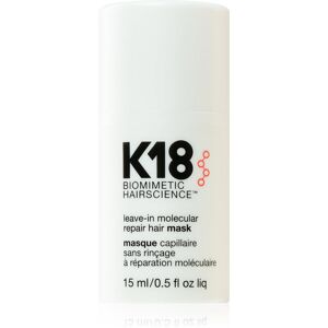 K18 Masque Réparateur Moléculaire Sans Rinçage - 15 ml - Publicité K18 Masque Réparateur Moléculaire Sans Rinçage - 15 ml - Publicité