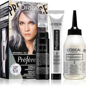L’Oréal Paris Préférence Vivid Colors Gris Fumé - Coloration capillaire - 150 ml - Publicité L’Oréal Paris Préférence Vivid Colors Gris Fumé - Coloration capillaire - 150 ml - Publicité