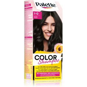 Schwarzkopf Palette Color Shampoo shampoing colorant teinte 1-0 (113) Black 50 ml - Publicité Schwarzkopf Palette Color Shampoo shampoing colorant teinte 1-0 (113) Black 50 ml - Publicité
