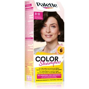 Schwarzkopf Palette Color Shampoo shampoing colorant teinte 3-0 Dark Chocolate 50 ml - Publicité Schwarzkopf Palette Color Shampoo shampoing colorant teinte 3-0 Dark Chocolate 50 ml - Publicité