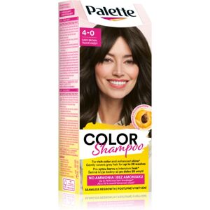 Schwarzkopf Palette Color Shampoo shampoing colorant teinte 4-0 Dark Brown 50 ml - Publicité Schwarzkopf Palette Color Shampoo shampoing colorant teinte 4-0 Dark Brown 50 ml - Publicité