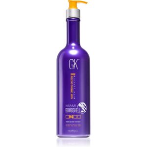 GK Hair Miami Bombshell masque lissant hydratant pour les cheveux avec décoloration ou balayage 710 ml - Publicité