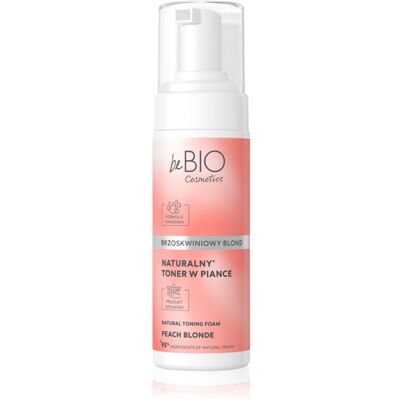 beBIO Natural Foam Toner Peach Blonde mousse teintée pour cheveux 120 ml - Publicité beBIO Natural Foam Toner Peach Blonde mousse teintée pour cheveux 120 ml - Publicité
