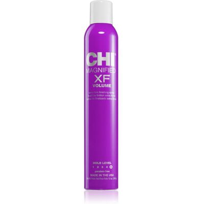 CHI Magnified Volume Finishing Spray laque cheveux fixation extra forte fixation forte 340 g - Publicité CHI Magnified Volume Finishing Spray laque cheveux fixation extra forte fixation forte 340 g - Publicité