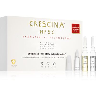Traitement de Croissance Capillaire Crescina Transdermic 500 - Soutient la croissance, Stoppe la chute, Renforce les cheveux - Publicité Traitement de Croissance Capillaire Crescina Transdermic 500 - Soutient la croissance, Stoppe la chute, Renforce les cheveux - Publicité