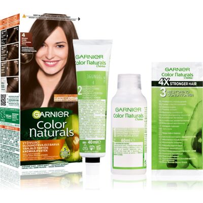 Garnier 4 Natural Brown - Coloration pour cheveux - Publicité Garnier 4 Natural Brown - Coloration pour cheveux - Publicité