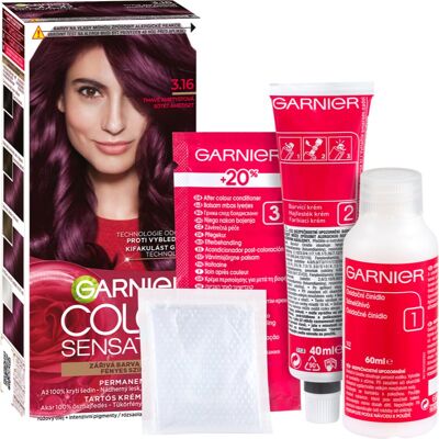 Coloration capillaire Garnier Améthyste Profonde - Crème Permanente Femmes - Publicité Coloration capillaire Garnier Améthyste Profonde - Crème Permanente Femmes - Publicité