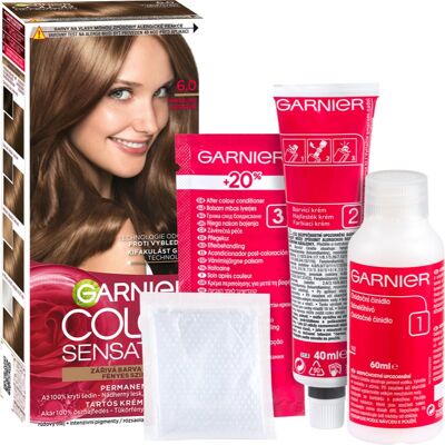 Garnier Color Sensation coloration cheveux teinte 6.0 Dark Blonde 1 pcs - Publicité Garnier Color Sensation coloration cheveux teinte 6.0 Dark Blonde 1 pcs - Publicité