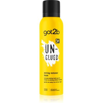 got2b Un-glued Styling Remover Foam mousse nettoyante pour cheveux 150 ml - Publicité got2b Un-glued Styling Remover Foam mousse nettoyante pour cheveux 150 ml - Publicité