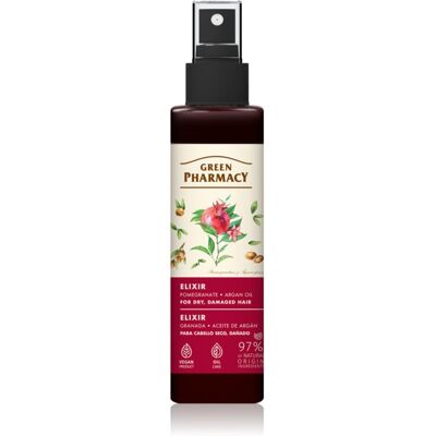 Green Pharmacy Argan Oil & Pomegranate Elixir élixir sans rinçage pour cheveux abîmés et fragiles 150 ml - Publicité Green Pharmacy Argan Oil & Pomegranate Elixir élixir sans rinçage pour cheveux abîmés et fragiles 150 ml - Publicité