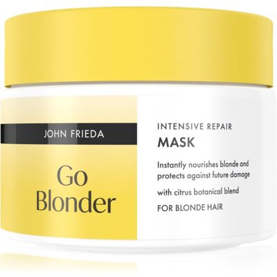 John Frieda Go Blonder Intensive Repair Mask masque régénérateur intense pour cheveux blonds 250 ml - Publicité John Frieda Go Blonder Intensive Repair Mask masque régénérateur intense pour cheveux blonds 250 ml - Publicité