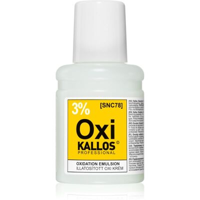 Kallos - Émulsion d'oxydation Oxi 3% - Peroxyde en crème 60ml - Colorant capillaire - Publicité Kallos - Émulsion d'oxydation Oxi 3% - Peroxyde en crème 60ml - Colorant capillaire - Publicité
