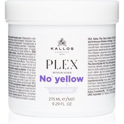 Kallos Plex No Yellow Masque Capillaire - Type de Cheveux - Publicité Kallos Plex No Yellow Masque Capillaire - Type de Cheveux - Publicité