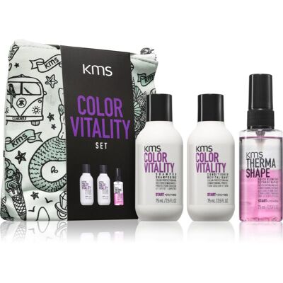 KMS Color Vitality Set - Ensemble de voyage pour cheveux colorés - Publicité KMS Color Vitality Set - Ensemble de voyage pour cheveux colorés - Publicité
