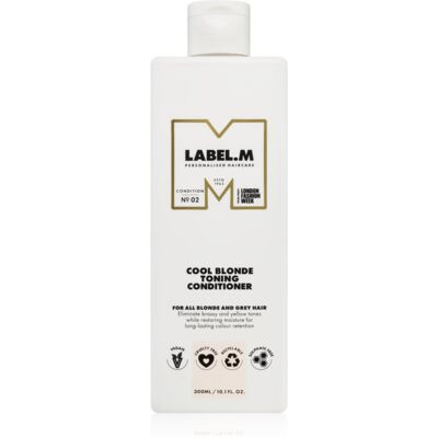 Label.m Marque Après-shampooing Toning Blond Froid 300ml - Après-shampooing pour Cheveux Blonds - Publicité Label.m Marque Après-shampooing Toning Blond Froid 300ml - Après-shampooing pour Cheveux Blonds - Publicité