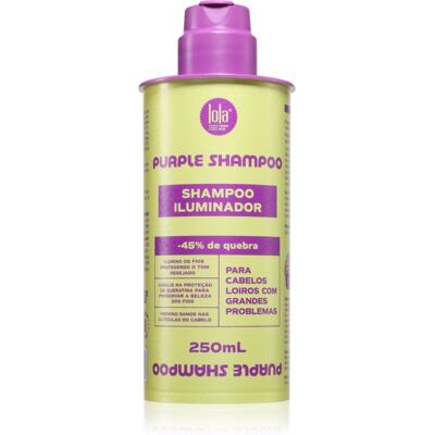Lola Cosmetics Shampoo Iluminador shampoing violet pour cheveux blonds 250 ml - Publicité Lola Cosmetics Shampoo Iluminador shampoing violet pour cheveux blonds 250 ml - Publicité