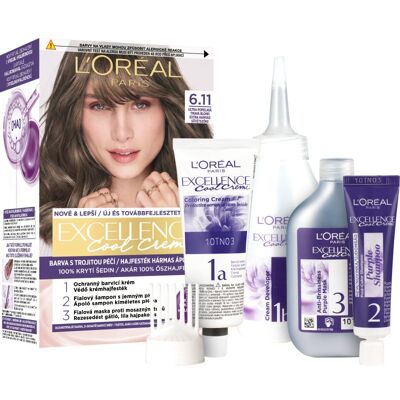L'Oréal Paris Excellence Cool Creme Blond Foncé Cendré - Coloration capillaire - Publicité L'Oréal Paris Excellence Cool Creme Blond Foncé Cendré - Coloration capillaire - Publicité