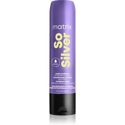 Après-shampoing Matrix So Silver Hydratant - Neutralise les Tons Jaunes - 300ml - Publicité Après-shampoing Matrix So Silver Hydratant - Neutralise les Tons Jaunes - 300ml - Publicité