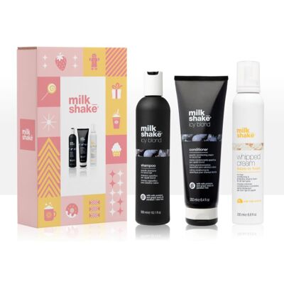 milk_shake® Icy Blond Set Coffret cadeau pour cheveux blonds et méchés - Publicité milk_shake® Icy Blond Set Coffret cadeau pour cheveux blonds et méchés - Publicité