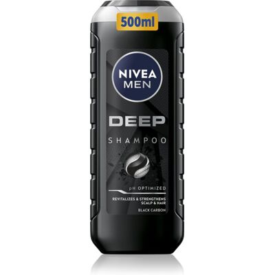 NIVEA MEN Deep shampoing fortifiant 500 ml - Publicité NIVEA MEN Deep shampoing fortifiant 500 ml - Publicité
