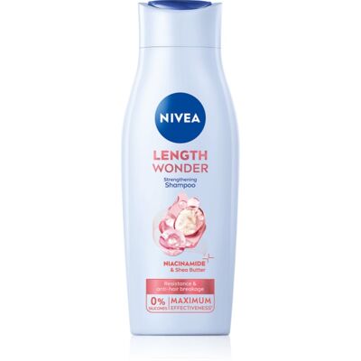 NIVEA Length Wonder shampoing fortifiant anti-pointes fourchues 400 ml - Publicité NIVEA Length Wonder shampoing fortifiant anti-pointes fourchues 400 ml - Publicité