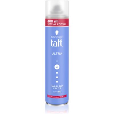 Schwarzkopf Taft Ultra Laque pour cheveux - Fixation forte - Publicité Schwarzkopf Taft Ultra Laque pour cheveux - Fixation forte - Publicité