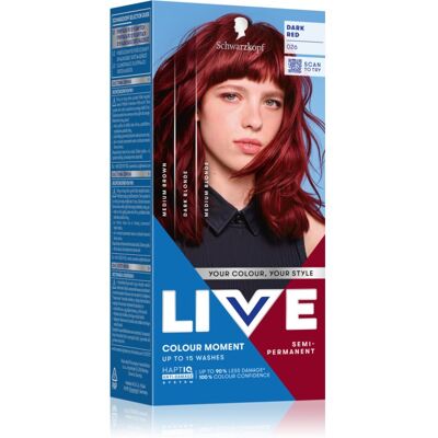 Teinture Semi-permanente Rouge Foncé - Coloration Cheveux - Publicité Teinture Semi-permanente Rouge Foncé - Coloration Cheveux - Publicité