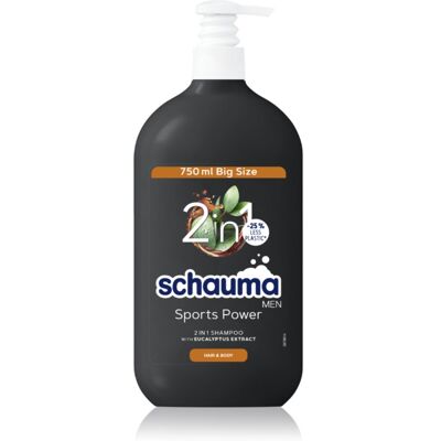 Schwarzkopf Schauma MEN Gel de Douche et Shampoo 2 en 1 Sports Power 750ml - Publicité Schwarzkopf Schauma MEN Gel de Douche et Shampoo 2 en 1 Sports Power 750ml - Publicité