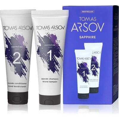 Ensemble Shampooing et Après-shampooing Sapphire de Tomas Arsov - Soins Capillaires - Publicité Ensemble Shampooing et Après-shampooing Sapphire de Tomas Arsov - Soins Capillaires - Publicité