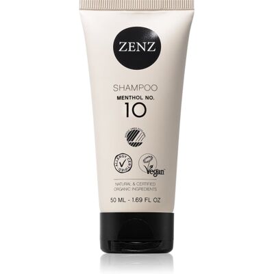 ZENZ Organic Menthol No. 10 - Shampoo pour cheveux gras - 50ml - Publicité ZENZ Organic Menthol No. 10 - Shampoo pour cheveux gras - 50ml - Publicité