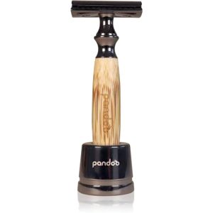 Pandoo Bamboo Safety Razor rasoir + tête de rechange 10 ks Thick Handle 1 pcs