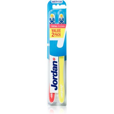 Brosse à dents Jordan Total Clean Medium 2 pièces - Unisexe - Publicité Brosse à dents Jordan Total Clean Medium 2 pièces - Unisexe - Publicité